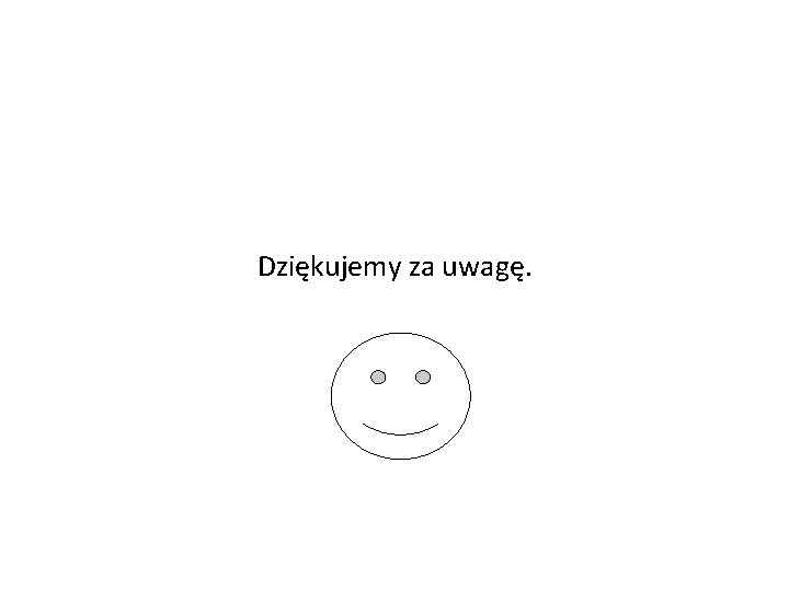 Dziękujemy za uwagę. 