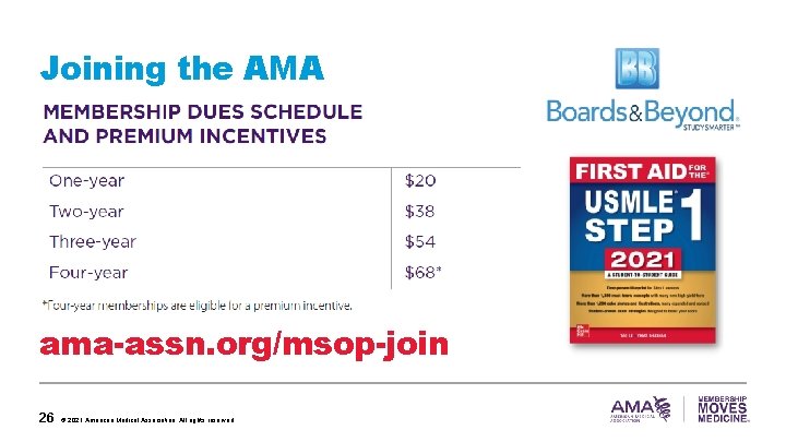 Joining the AMA ama-assn. org/msop-join 26 © 2021 American Medical Association. All rights reserved.