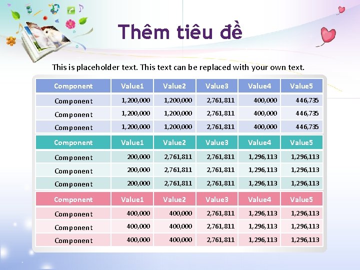 Thêm tiêu đề This is placeholder text. This text can be replaced with your