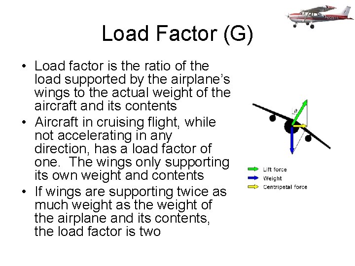 Load Factor (G) • Load factor is the ratio of the load supported by