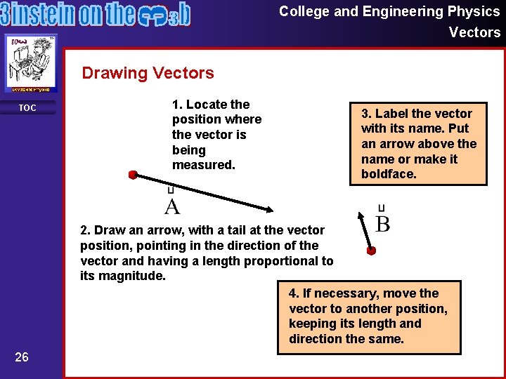 College and Engineering Physics Vectors Drawing Vectors TOC 1. Locate the position where the College and Engineering Physics Vectors Drawing Vectors TOC 1. Locate the position where the