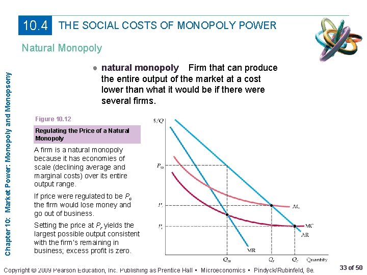 10. 4 THE SOCIAL COSTS OF MONOPOLY POWER Chapter 10: Market Power: Monopoly and