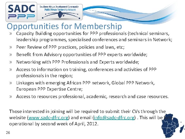 Opportunities for Membership » Capacity Building opportunities for PPP professionals (technical seminars, leadership programmes,