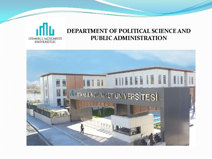 DEPARTMENT OF POLITICAL SCIENCE AND PUBLIC ADMINISTRATION 