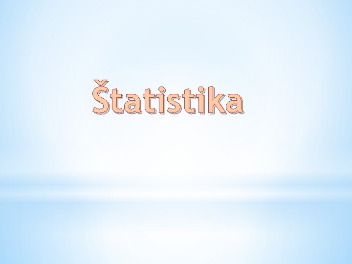 Štatistika 