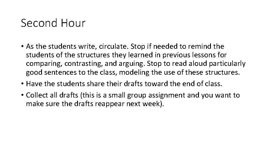 Two Point Paragraph Example Paragraph Writing Week 12 Arguing from Two Points