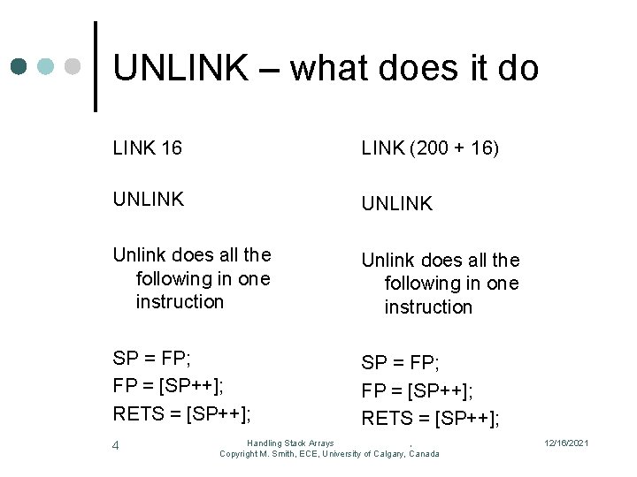 UNLINK – what does it do LINK 16 LINK (200 + 16) UNLINK Unlink