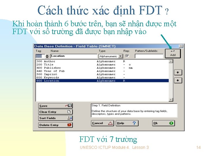 Cách thức xác định FDT ? Khi hoàn thành 6 bước trên, bạn sẽ