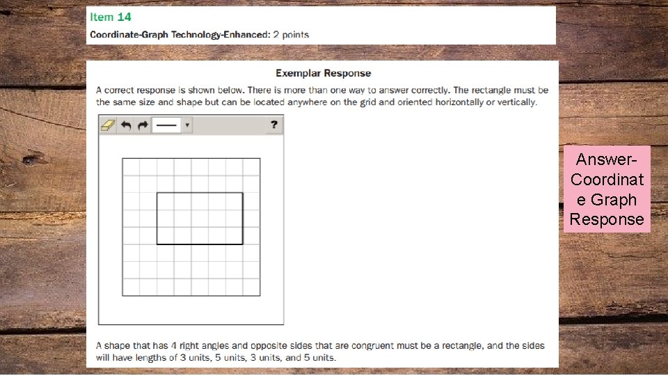 Answer. Coordinat e Graph Response 