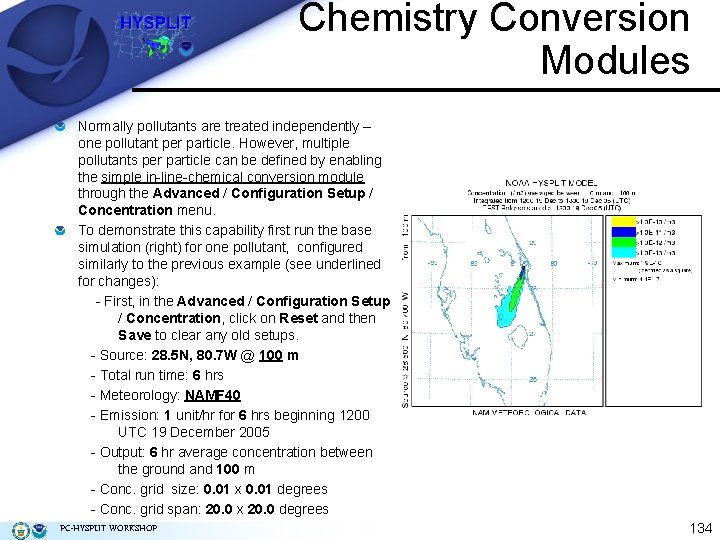 Chemistry Conversion Modules Normally pollutants are treated independently – one pollutant per particle. However,