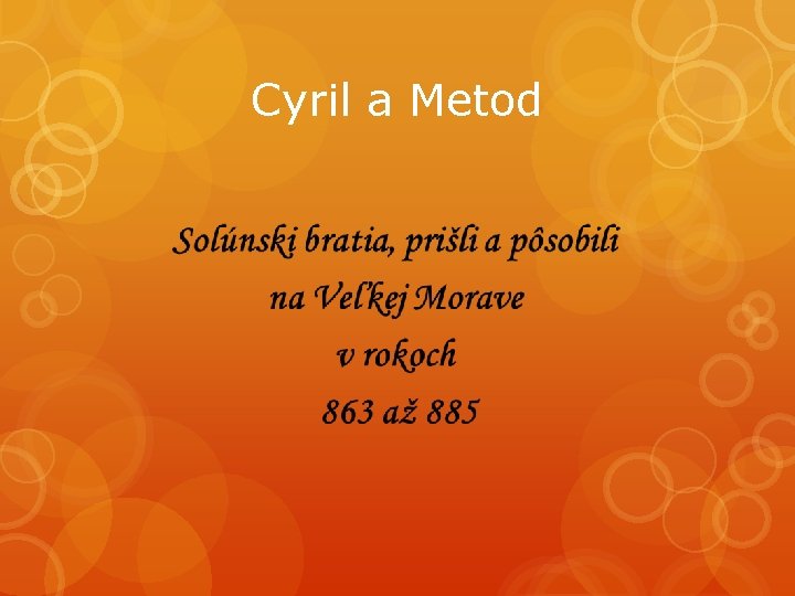 Cyril a Metod 