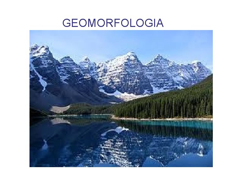 GEOMORFOLOGIA 