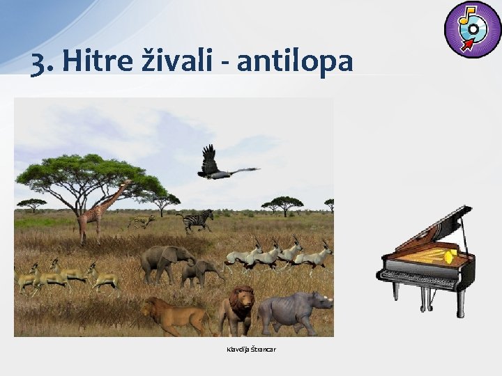 3. Hitre živali - antilopa Klavdija Štrancar 