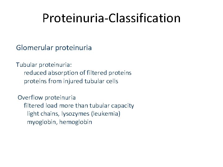 Proteinuria Classification Chart Hematuria Proteinuria and Glomerular Disease N Ganesh Yadlapalli