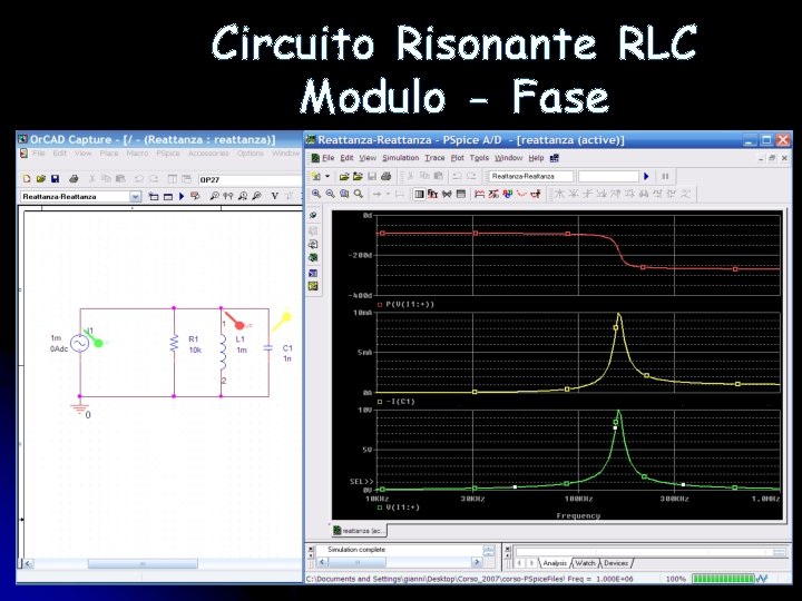 Circuito Risonante RLC Modulo - Fase 