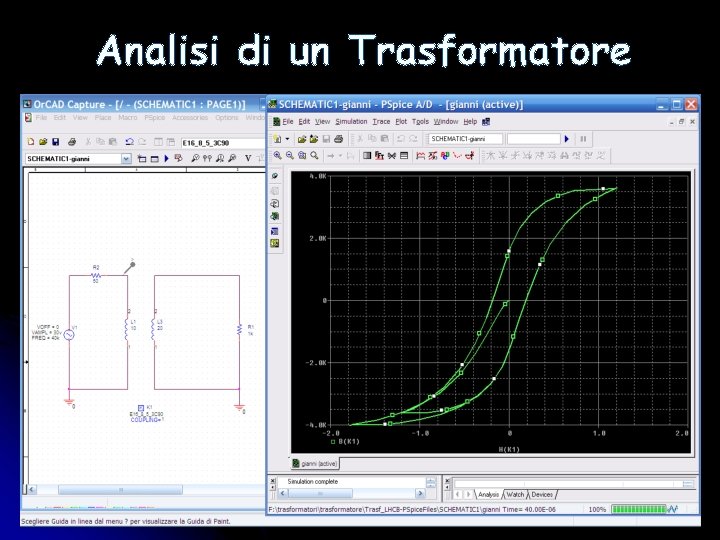 Analisi di un Trasformatore 