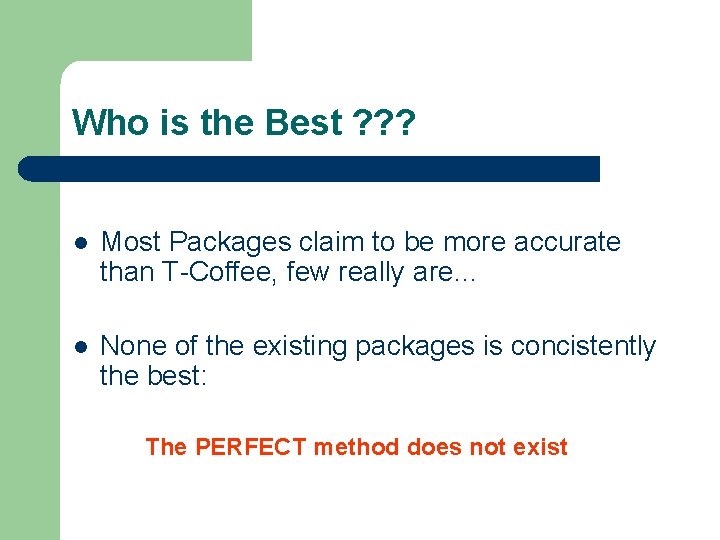 Who is the Best ? ? ? l Most Packages claim to be more