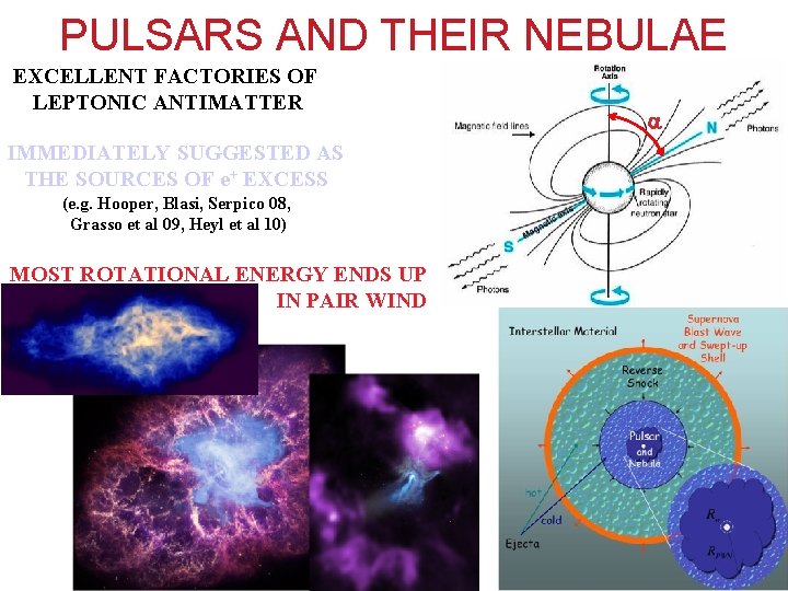 PULSARS AND THEIR NEBULAE EXCELLENT FACTORIES OF LEPTONIC ANTIMATTER IMMEDIATELY SUGGESTED AS THE SOURCES