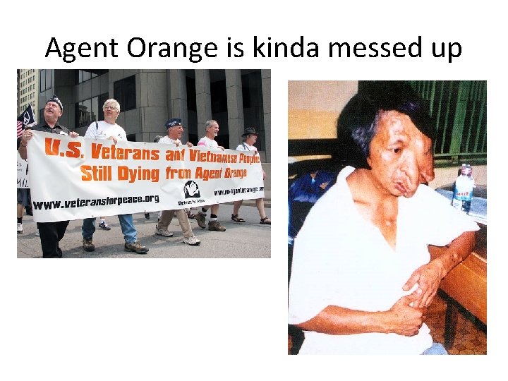 Agent Orange is kinda messed up 