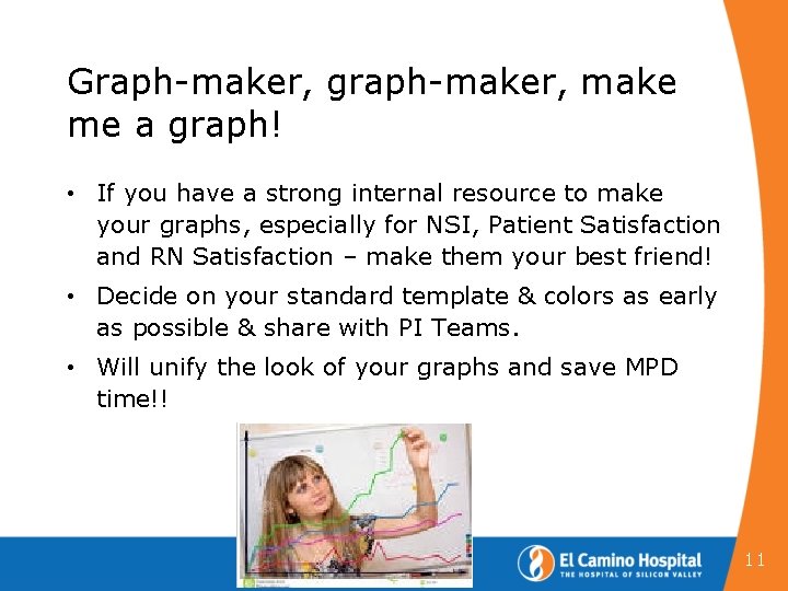 Graph-maker, graph-maker, make me a graph! • If you have a strong internal resource