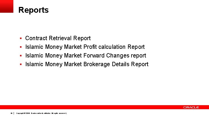 Reports § Contract Retrieval Report § Islamic Money Market Profit calculation Report § Islamic