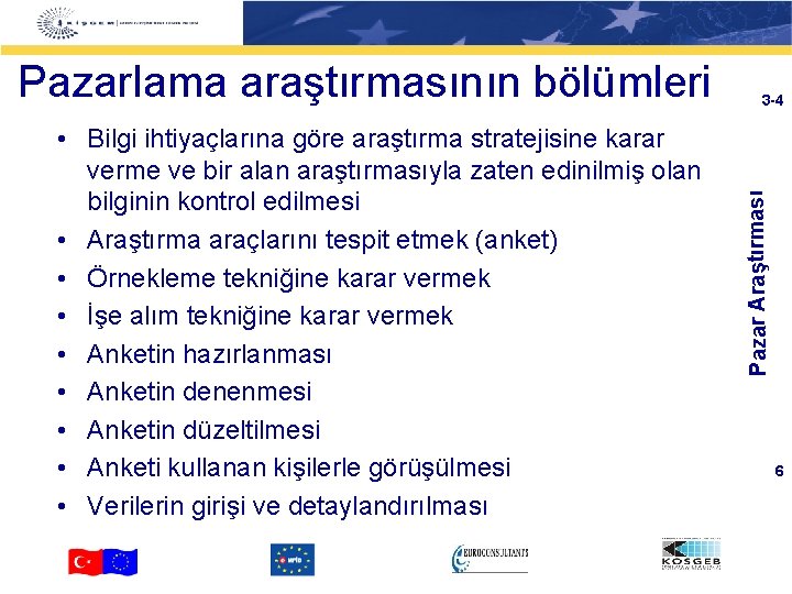  • Bilgi ihtiyaçlarına göre araştırma stratejisine karar verme ve bir alan araştırmasıyla zaten