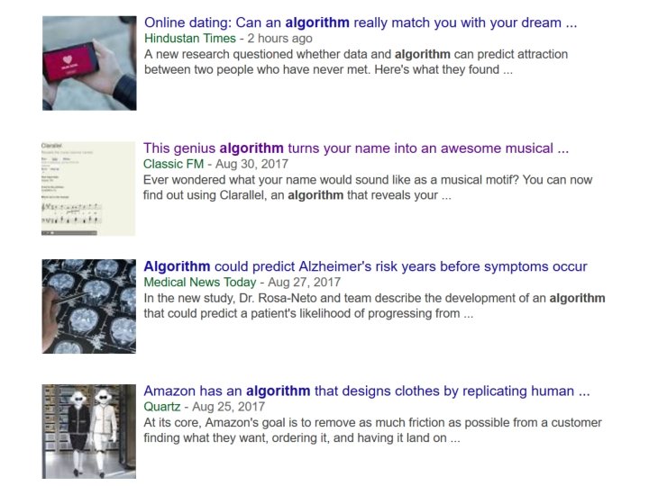 Google Algorithm – with News compsci 101 fall 2017 25 