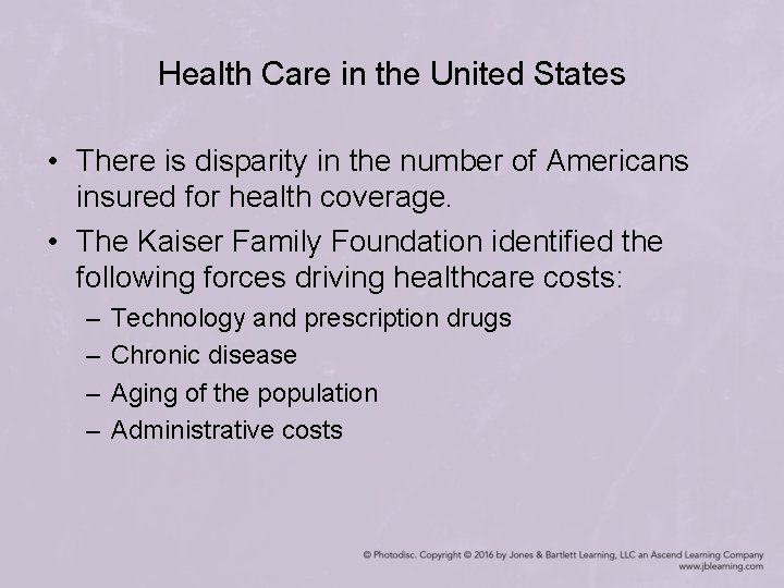 Health Care in the United States • There is disparity in the number of