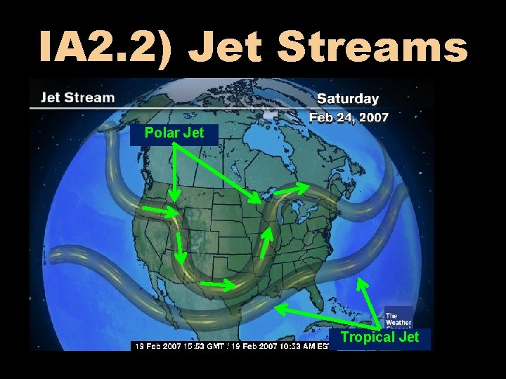 IA 2. 2) Jet Streams Polar Jet Tropical Jet 