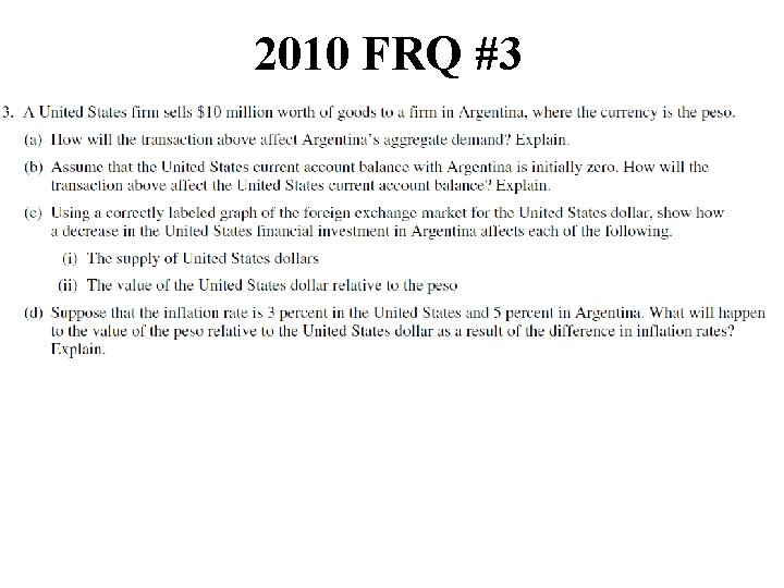 2010 FRQ #3 