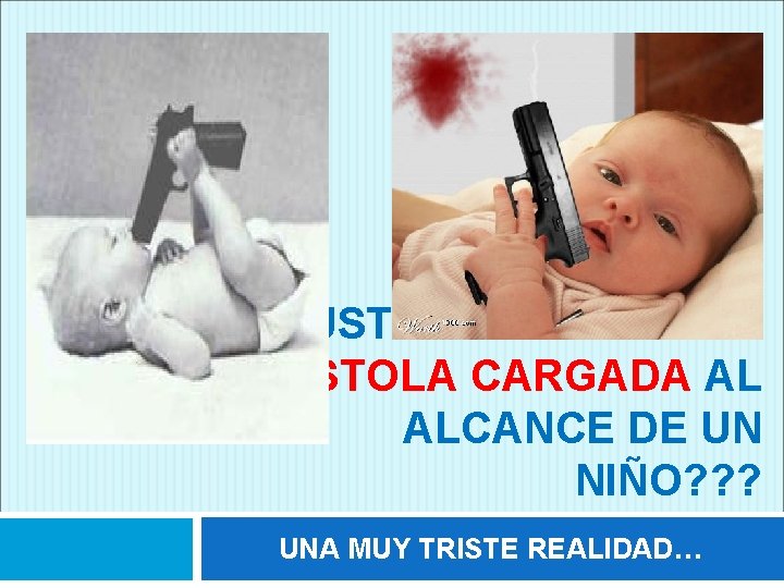 USTED DEJARIA UNA PISTOLA CARGADA AL ALCANCE DE UN NIÑO? ? ? UNA MUY