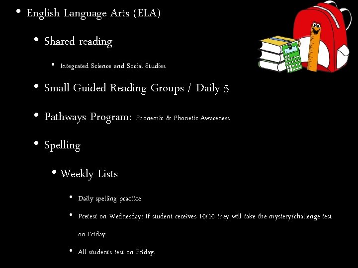  • English Language Arts (ELA) • Shared reading • Integrated Science and Social