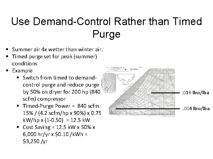 Use Demand-Control Rather than Timed Purge § Summer air 4 x wetter than winter
