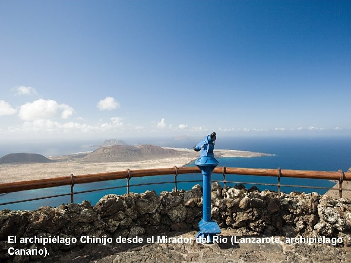 El archipiélago Chinijo desde el Mirador del Río (Lanzarote, archipiélago Canario). 