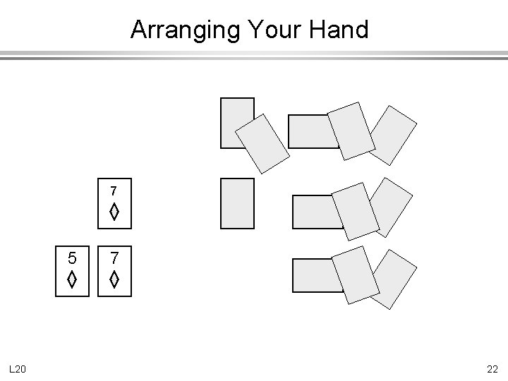 Arranging Your Hand 7 5 L 20 7 22 