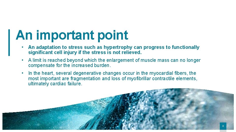 An important point • An adaptation to stress such as hypertrophy can progress to An important point • An adaptation to stress such as hypertrophy can progress to