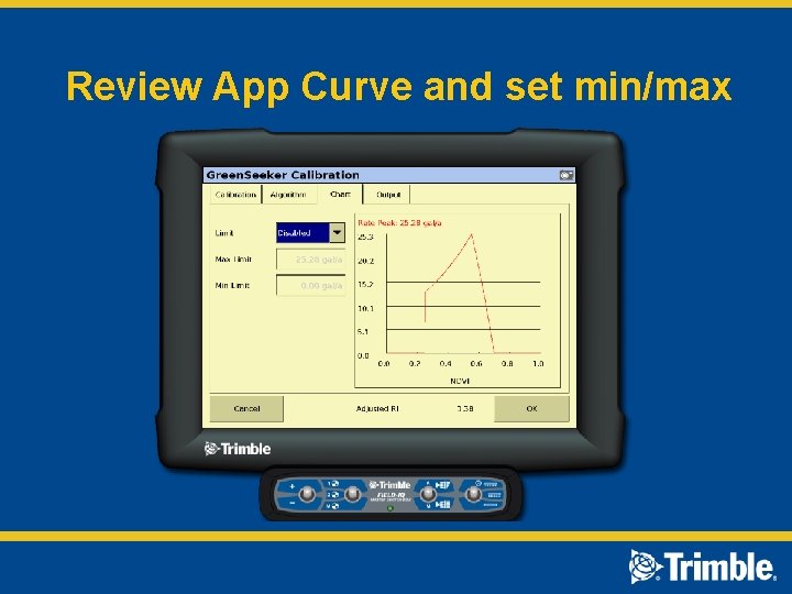 Review App Curve and set min/max 