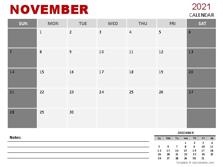 NOVEMBER SUN MON 2021 CALENDAR TUE WED THU FRI SAT 1 2 3 4