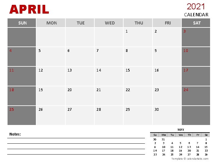 APRIL SUN 2021 CALENDAR MON TUE WED THU FRI SAT 1 2 3 4