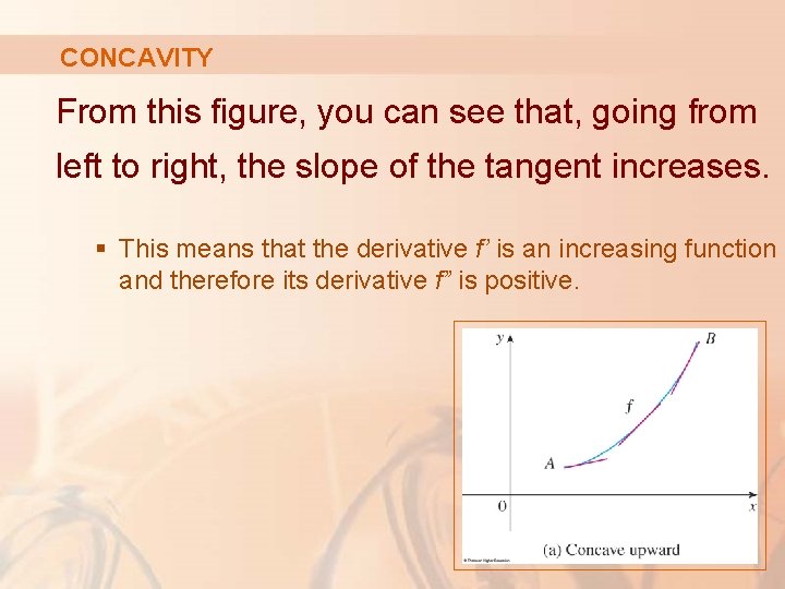 CONCAVITY From this figure, you can see that, going from left to right, the