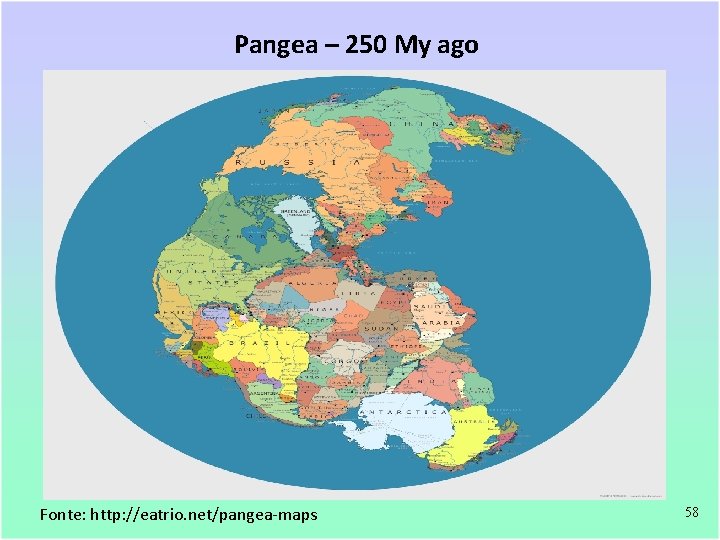 Pangea – 250 My ago Programa Interunidades de Pós-Graduação em Energia Instituto de Eletrotécnica