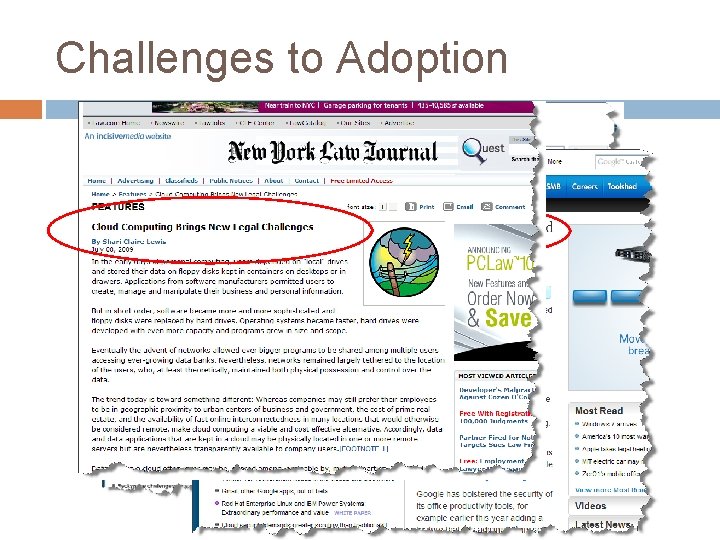 Challenges to Adoption 55 