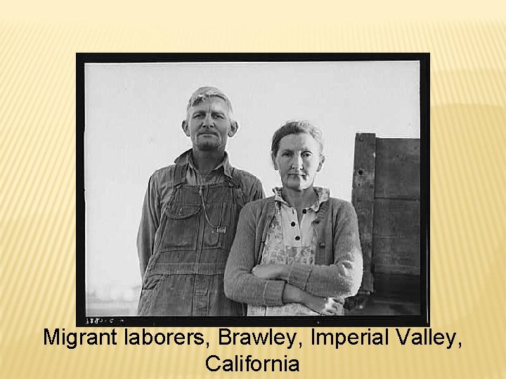 Migrant laborers, Brawley, Imperial Valley, California 