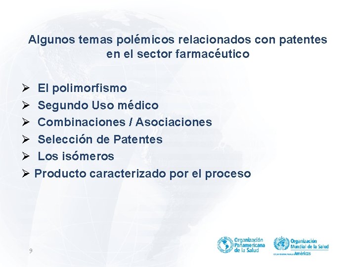 Algunos temas polémicos relacionados con patentes en el sector farmacéutico Ø El polimorfismo Ø