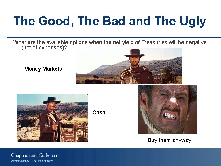 The Good, The Bad and The Ugly What are the available options when the