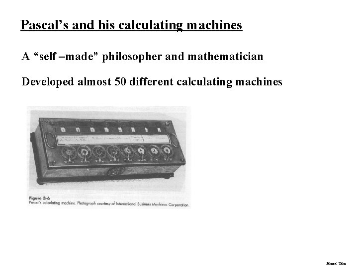 Pascal First Computer Guy The history of computers and computing Part I