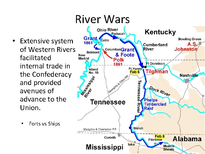 River Wars • Extensive system of Western Rivers facilitated internal trade in the Confederacy