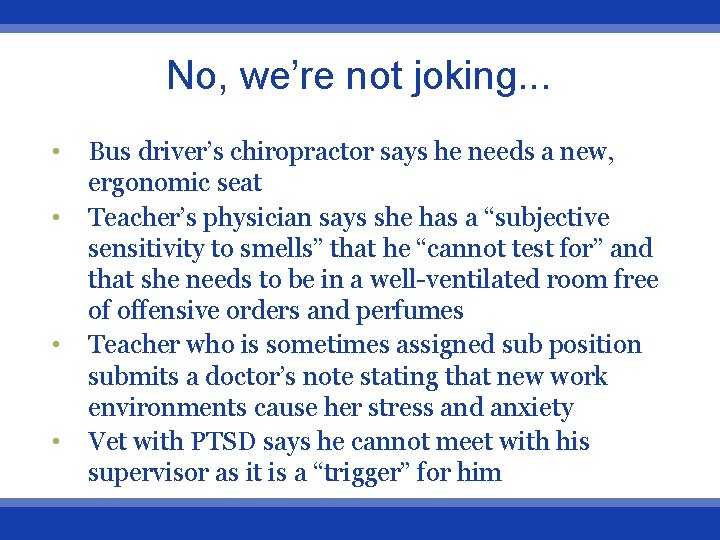 No, we’re not joking. . . • • Bus driver’s chiropractor says he needs