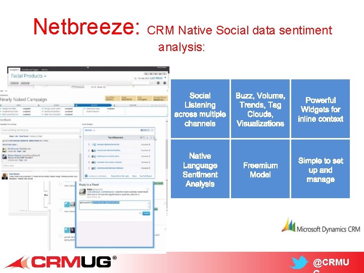 Netbreeze: CRM Native Social data sentiment analysis: @CRMU 