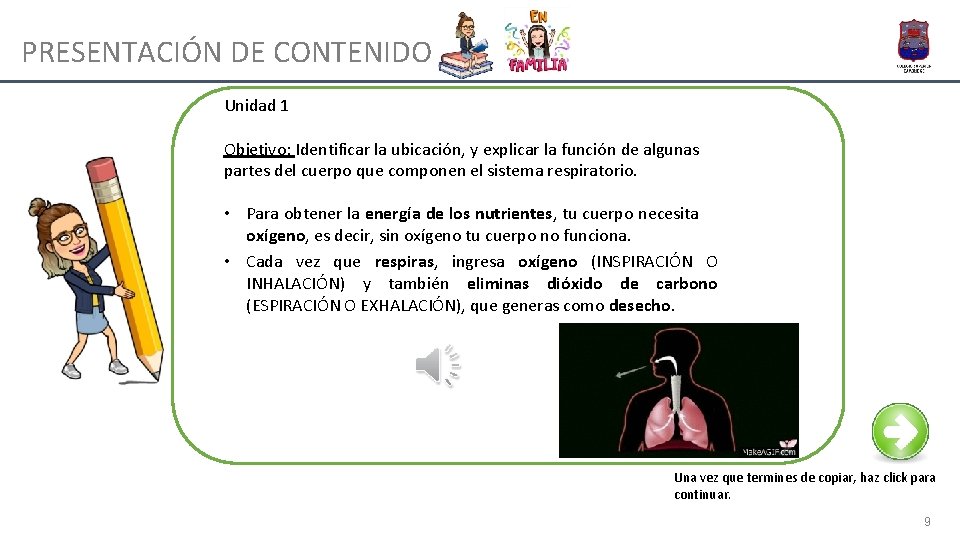 PRESENTACIÓN DE CONTENIDO Unidad 1 Objetivo: Identificar la ubicación, y explicar la función de